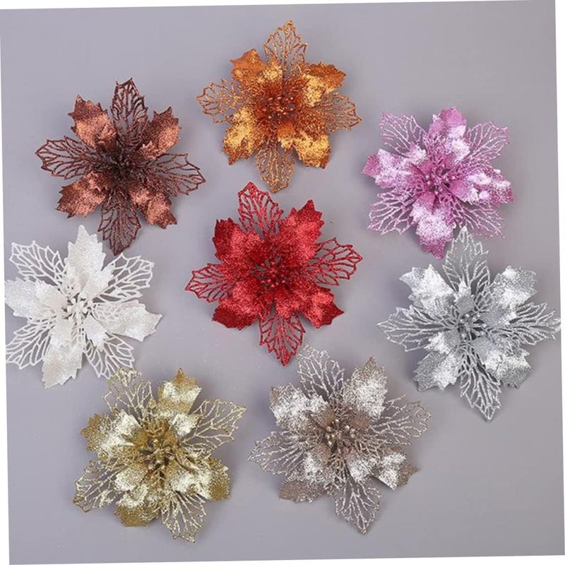 woobles Flowers Christmas Decoration, Cutting Machine Cutting Stencil, Christmas Decoration Flower Scrapbooking Embossing Stencils Paper Craft Decoration Festival Cards Gift Christmas, Cutting - Image 4